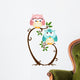 Cute Couple Owls On The Tree Wall Decal