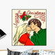 Merry Christmas Card with Wall Decal