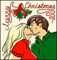 Merry Christmas Card with Wall Decal