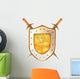 Shield with Sword. Armor Wall Decal