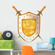 Shield with Sword. Armor Wall Decal