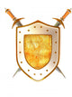 Shield with Sword. Armor Wall Decal