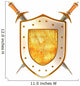 Shield with Sword. Armor Wall Decal