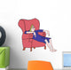 Tired Woman Wall Decal