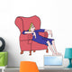 Tired Woman Wall Decal