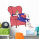 Tired Woman Wall Decal