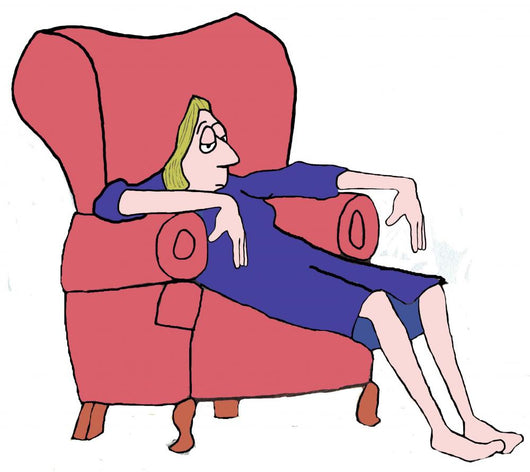 Tired Woman Wall Decal