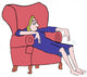 Tired Woman Wall Decal