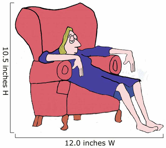 Tired Woman Wall Decal