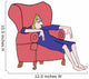 Tired Woman Wall Decal