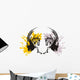 Horse fish with wings and splashes Wall Mural