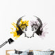 Horse fish with wings and splashes Wall Mural