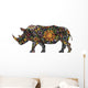 Cheerful Rhinoceros Wall Decal