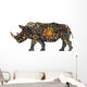 Cheerful Rhinoceros Wall Decal