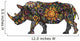 Cheerful Rhinoceros Wall Decal