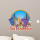 San Francisco Abstract Skyline Golden Gate Bridge Illustration 