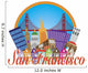 San Francisco Abstract Skyline Golden Gate Bridge Illustration 