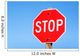 Stop sign on a road Wall Mural