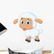 Cute lamb cartoon Wall Decal