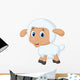 Cute lamb cartoon Wall Decal