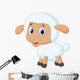 Cute lamb cartoon Wall Decal