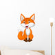 Cute fox cartoon Wall Decal