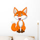 Cute fox cartoon Wall Decal