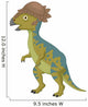 Pachycephalosaurus Cartoon Wall Mural
