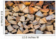 Dry Chopped Firewood Logs in a Pile 