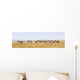 Zebras Row Walking Savannah Wall Decal