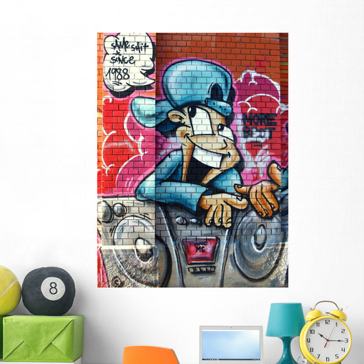 tout sourire...graffiti Wall Mural