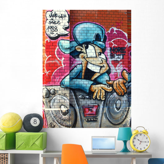 tout sourire...graffiti Wall Mural