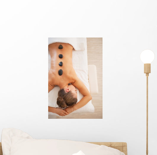 Young Woman Receiving Hot Wall Decal