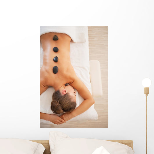 Young Woman Receiving Hot Wall Decal