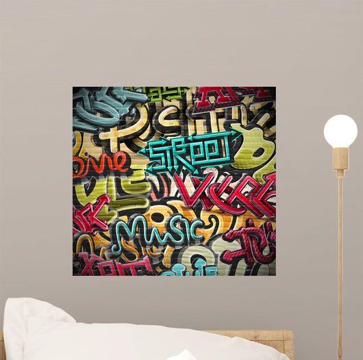 Graffiti background Wall Mural