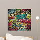 Graffiti background Wall Mural