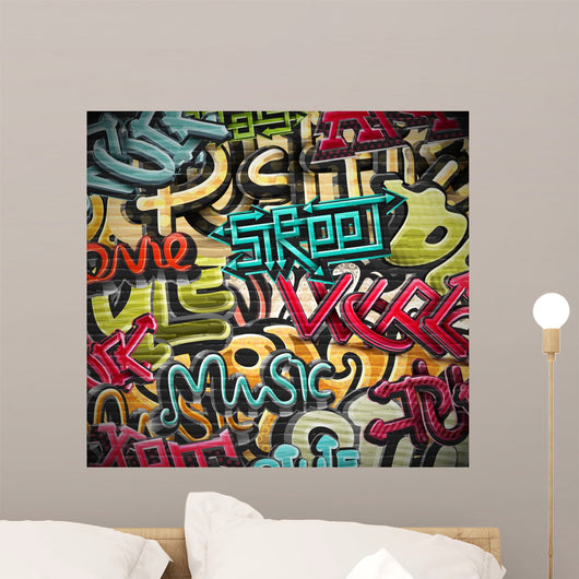 Graffiti background Wall Mural