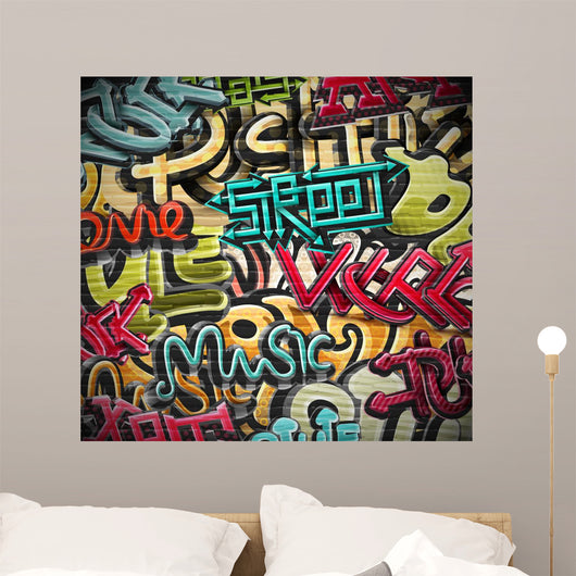 Graffiti background Wall Mural