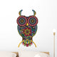Colorful Mandala Owl Wall Decal