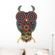 Colorful Mandala Owl Wall Decal
