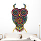 Colorful Mandala Owl Wall Decal