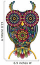 Colorful Mandala Owl Wall Decal