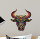 Ornamental Bull Wall Decal