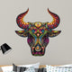 Ornamental Bull Wall Decal