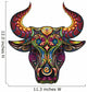 Ornamental Bull Wall Decal