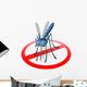 Stop Mosquito Sign Wall Decal