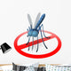 Stop Mosquito Sign Wall Decal