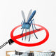 Stop Mosquito Sign Wall Decal
