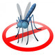 Stop Mosquito Sign Wall Decal