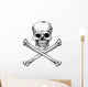 Jolly Roger Skull Wall Decal